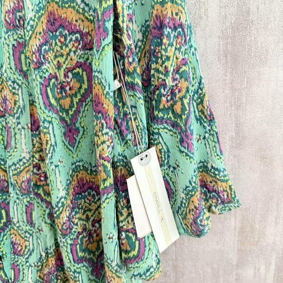 O’Neill Kimono Cardigan Women’s XS/S Open Front 3/4 Sleeve Beach Cover-Up Shirt - Picture 9 of 16